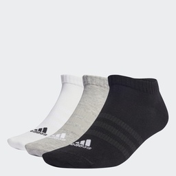 THIN AND LIGHT SPORTSWEAR LOW-CUT SOCKS 3 PAIRS - Medium Grey Heather / White / Black