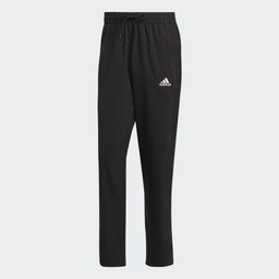 AEROREADY ESSENTIALS STANFORD OPEN HEM EMBROIDERED SMALL LOGO TRACKSUIT BOTTOMS - Black
