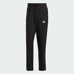 AEROREADY ESSENTIALS STANFORD OPEN HEM EMBROIDERED SMALL LOGO TRACKSUIT BOTTOMS - Black