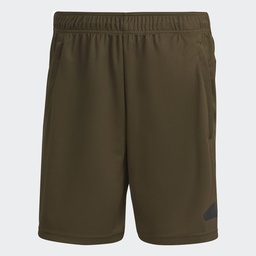 TRAIN ESSENTIALS LOGO TRAINING SHORTS - Olive Strata / Black
