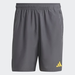 TRAIN ESSENTIALS SEASONAL WOVEN TRAINING SHORTS - Grey Five / Bold Gold