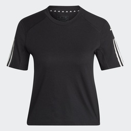 ADIDAS TRAIN ESSENTIALS TRAIN COTTON 3-STRIPES CROP T-SHIRT - HR7843