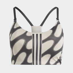 ADIDAS X MARIMEKKO AEROIMPACT TRAINING LIGHT SUPPORT PLUS SIZE BRA - Black / Light Brown
