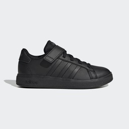 GRAND COURT 2.0 SHOES KIDS - Core Black / Core Black / Grey Six