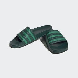 ADILETTE SLIDES - Dark Green / Dark Green / Court Green