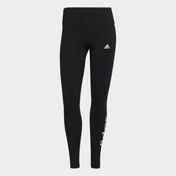 ESSENTIALS HIGH-WAISTED LOGO LEGGINGS - Black / White