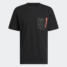 CITY ESCAPE GRAPHIC POCKET T-SHIRT - Black