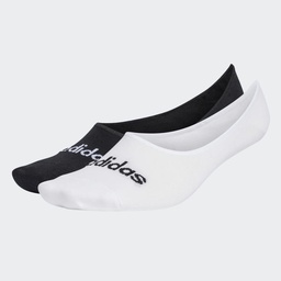 THIN LINEAR BALLERINA SOCKS 2 PAIRS - White / Black