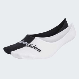 THIN LINEAR BALLERINA SOCKS 2 PAIRS - White / Black