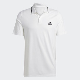 ESSENTIALS PIQUÉ SMALL LOGO POLO SHIRT - White