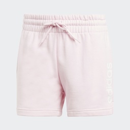 ESSENTIALS LINEAR FRENCH TERRY SHORTS - Clear Pink / White