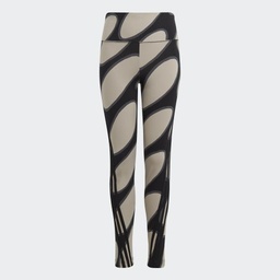 MARIMEKKO ALLOVER PRINT COTTON LEGGINGS - Light Brown / Black / Grey Six