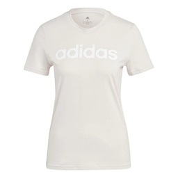 ESSENTIALS SLIM LOGO T-SHIRT - Wonder Quartz / White