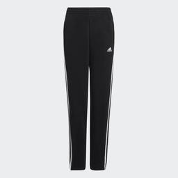ESSENTIALS 3-STRIPES FLEECE JOGGERS - Black / White