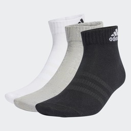 THIN AND LIGHT ANKLE SOCKS 3 PAIRS - Black / White