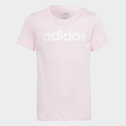 ESSENTIALS LINEAR LOGO COTTON SLIM FIT T-SHIRT - Clear Pink / White