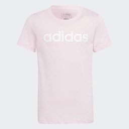 ESSENTIALS LINEAR LOGO COTTON SLIM FIT T-SHIRT - Clear Pink / White