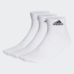 THIN AND LIGHT ANKLE SOCKS 3 PAIRS - White / Black