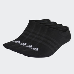 THIN AND LIGHT NO-SHOW SOCKS 3 PAIRS - Black / White