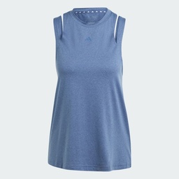 AEROREADY TRAIN ESSENTIALS 3 BAR LOGO TANK TOP - Crew Blue