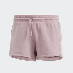 TRAIN ESSENTIALS COTTON 3-STRIPES PACER SHORTS - Wonder Orchid
