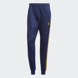 ADICOLOR CLASSICS+ SST TRACK TRACKSUIT BOTTOMS - Dark Blue / Crew Yellow