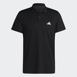 TRAIN ESSENTIALS TRAINING POLO SHIRT - Black / White