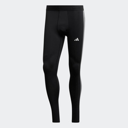 TECHFIT 3-STRIPES TRAINING LONG TIGHTS - Black