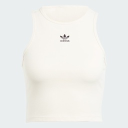 ESSENTIALS RIB TANK TOP - Wonder White