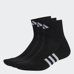 PERFORMANCE CUSHIONED MID-CUT SOCKS 3 PAIRS - Black / Black / Black
