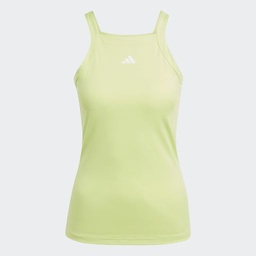 AEROREADY TRAIN ESSENTIALS MINIMAL BRANDING TANK TOP - Pulse Lime / White