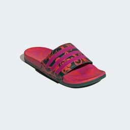 ADILETTE COMFORT SANDALS - Bahia Magenta / Bahia Magenta / Collegiate Green