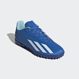 X CRAZYFAST.4 TURF BOOTS - Blue