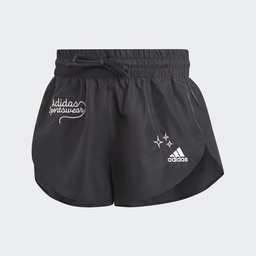 SCRIBBLE WOVEN SHORTS - Black