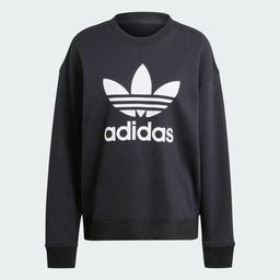 ADIDAS TREFOIL CREW SWEATSHIRT - BLACK
