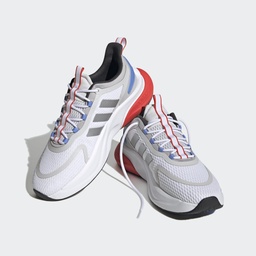 ALPHABOUNCE+ BOUNCE SHOES - Cloud White / Silver Metallic / Blue Fusion