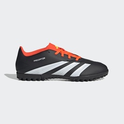 PREDATOR CLUB TURF FOOTBALL BOOTS - Core Black / Cloud White / Solar Red