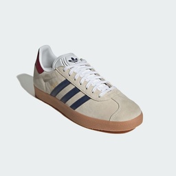 GAZELLE SHOES - Off White / Dark Blue / Collegiate Burgundy