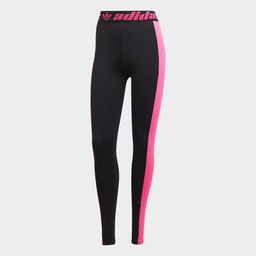 MULTIPLE LOGO LEGGINGS - Black / Lucid Pink