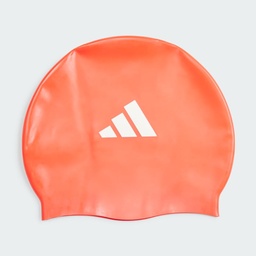 [4066763707965] ADIDAS 3-STRIPES SWIM CAP KIDS - RED