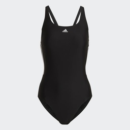 [4065423277510] MID 3-STRIPES SWIMSUIT - Black / White