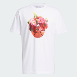 FLORAL HOOPS GRAPHIC T-SHIRT - White