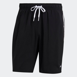 3-STRIPES CLX SWIM SHORTS - Black / White
