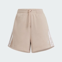 3-STRIPES FRENCH TERRY SHORTS - Brown
