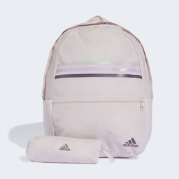 [4067886139756] CLASSIC HORIZONTAL 3-STRIPES BACKPACK - Almost Pink / Shadow Violet