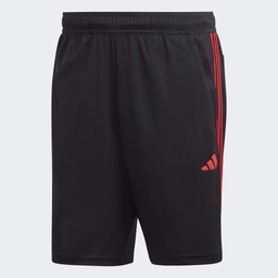 TRAIN ESSENTIALS PIQUÉ 3-STRIPES TRAINING SHORTS - Black