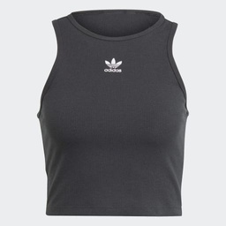 [4066766553408] ESSENTIALS RIB TANK TOP - Black