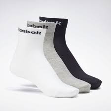REEBOK ACTIVE CORE ANKLE SOCK MGREYH/WHITE/BLACK - GH8168