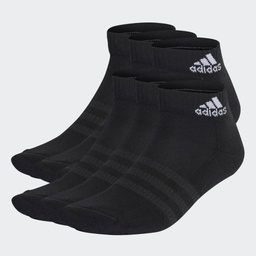 CUSHIONED SPORTSWEAR ANKLE SOCKS 6 PAIRS - Black / White