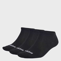 THIN LINEAR LOW-CUT SOCKS 3 PAIRS - Black / White